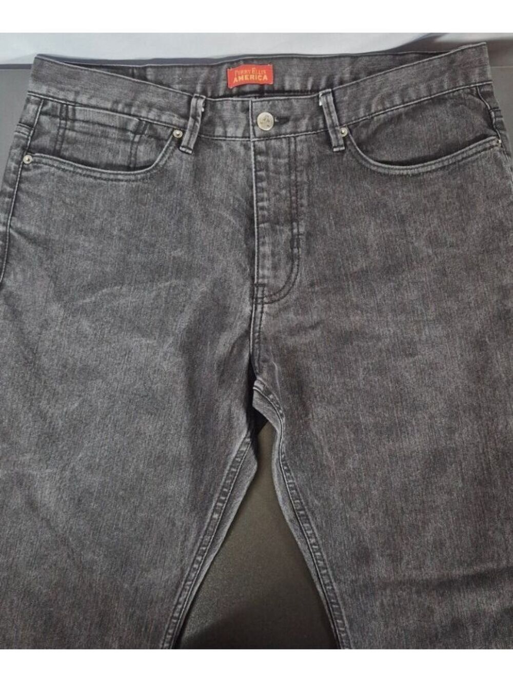 Perry Ellis America Straight Jeans Men’s 36x30 Black Gray